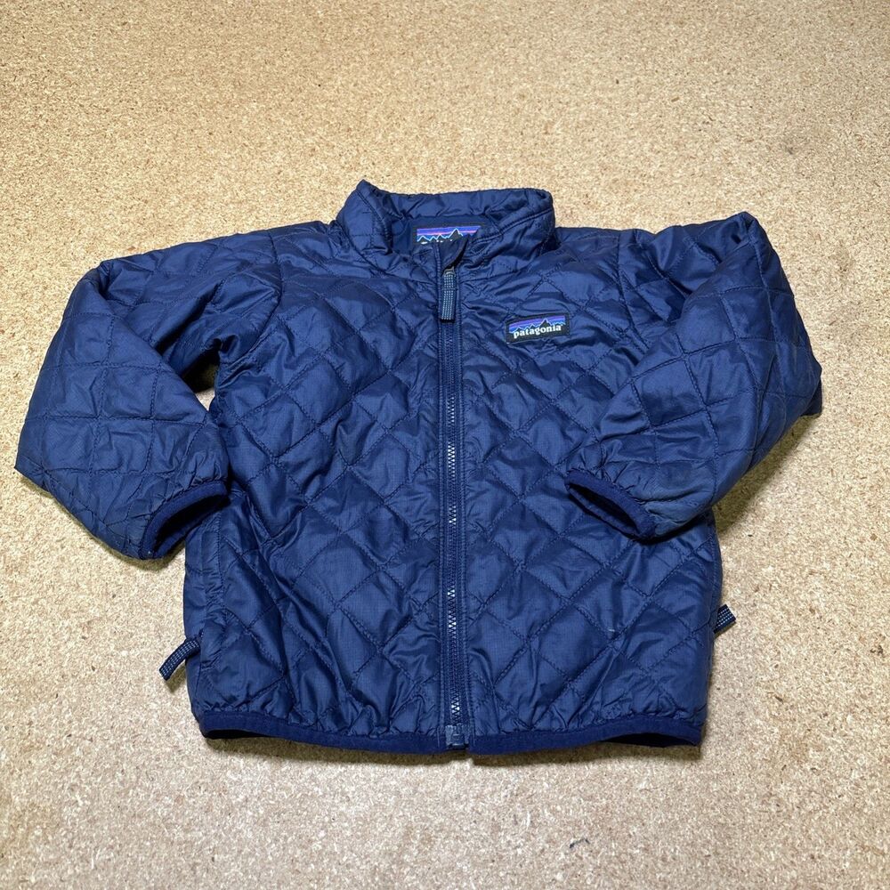 Baby PATAGONIA Blue Primaloft Nano Puff Jacket Sz 3T